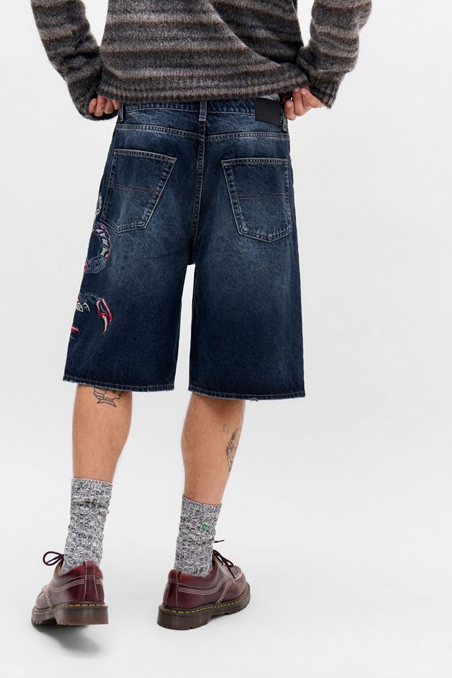 BDG Jack Blau-Schwarz Skorpion-Applikation Jorts #3