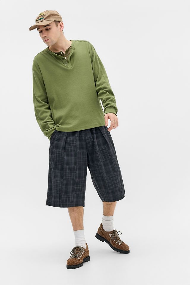 Pantalones BDG Negros Bobbi a Cuadros Extremadamente Cortos #1