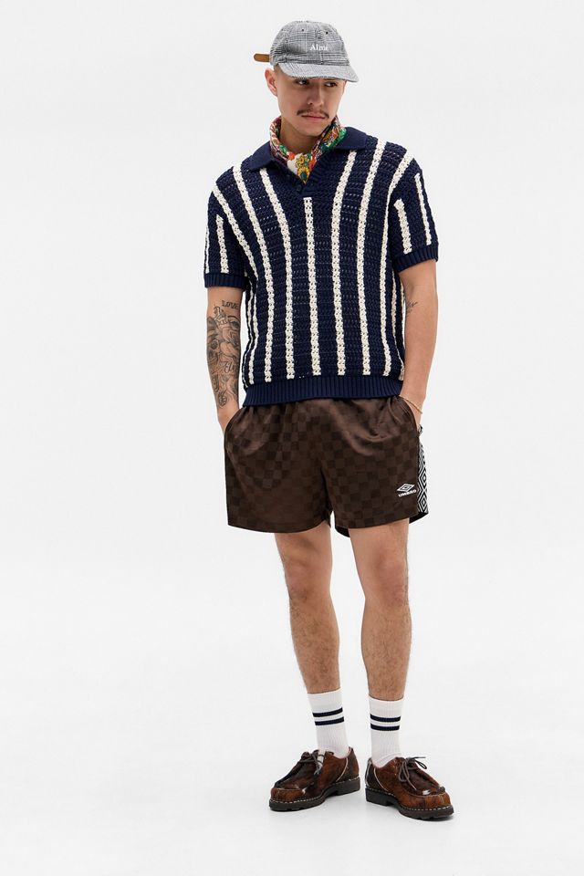 Umbro UO Exclusive Brown Checkerboard Shorts #1