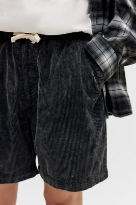 BDG Corduroy Shorts - Black S at Urban Outfitters