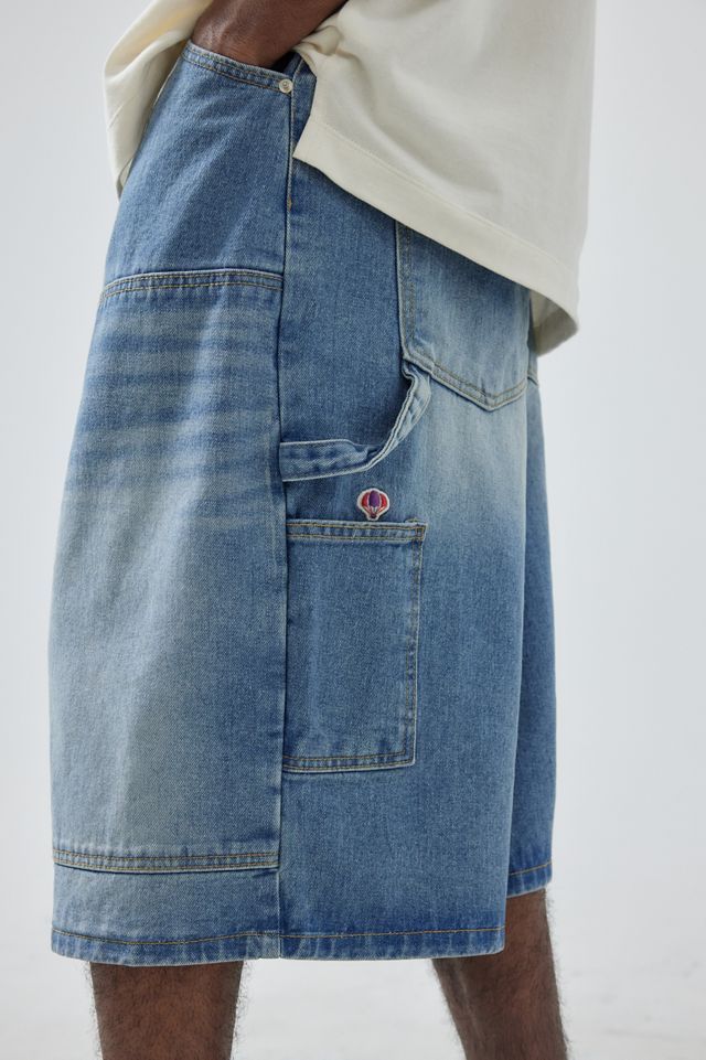 【ANGLAN】Stud Nonfade Denim Half Pants Half Pants - ANGLAN