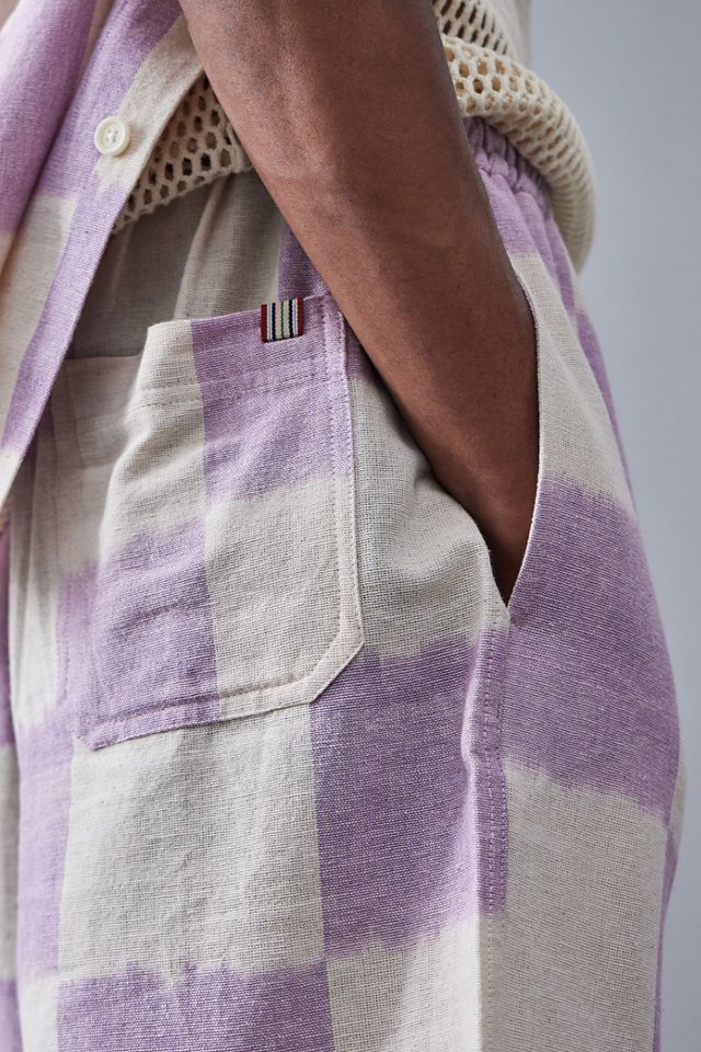 Kardo - Short lavande Kobe ​​​​​​​Ikat à damiers #1