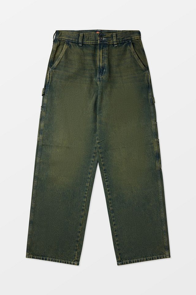 Dickies Green Tone Loose Denim Shorts #5