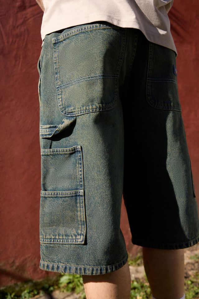 Dickies Green Tone Loose Denim Shorts #2
