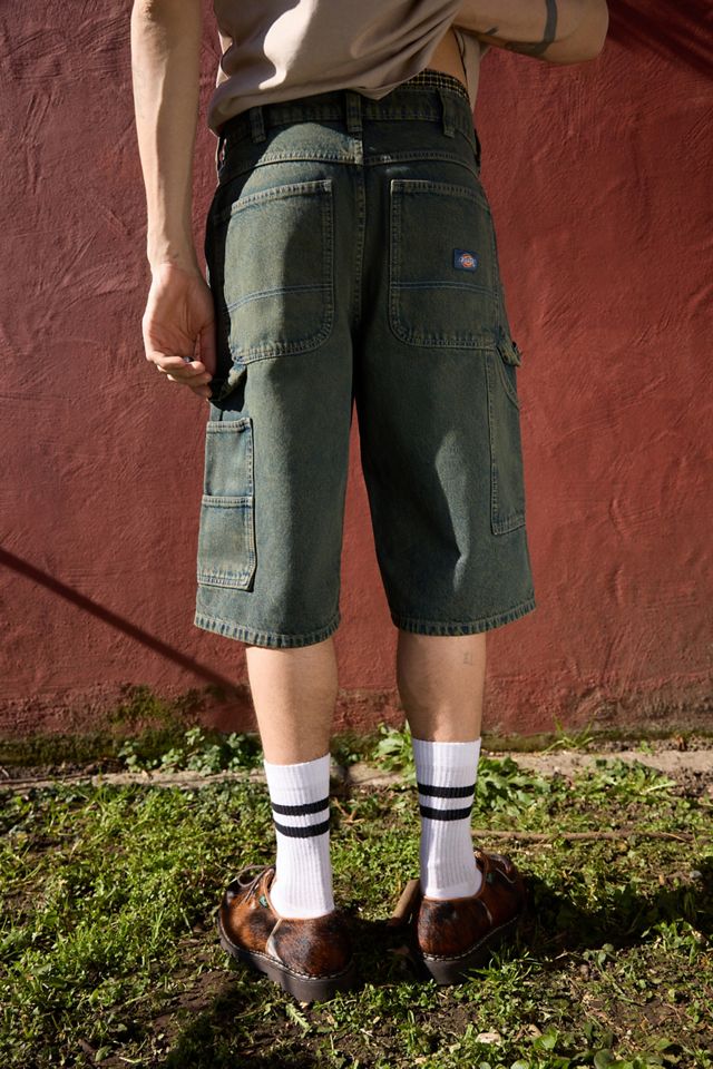 Dickies Green Tone Loose Denim Shorts #3