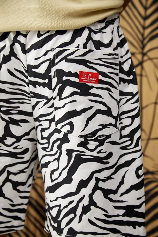 Cookman Zebra Print Chef Shorts #2