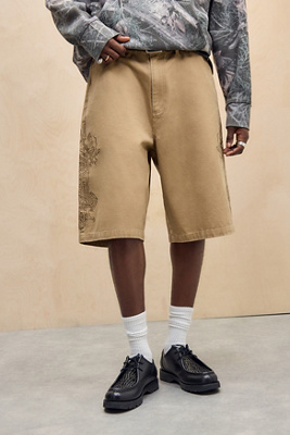 UO Exclusive Tan Dragon Chino Shorts en taille: XS - Ed Hardy - Modalova