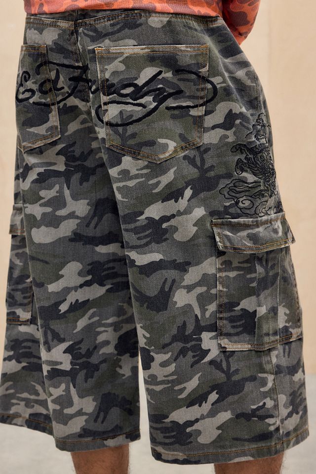 Ed Hardy UO Exklusiv Tarnmuster Cargo Shorts #1