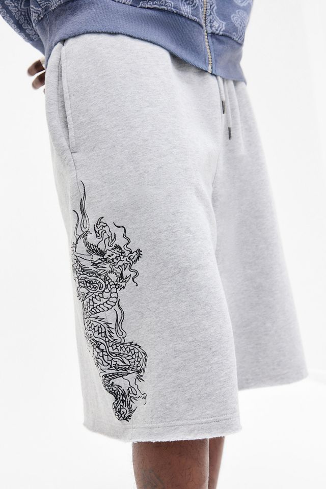 Ed Hardy Graue Battle Dragon Jogger Shorts #3