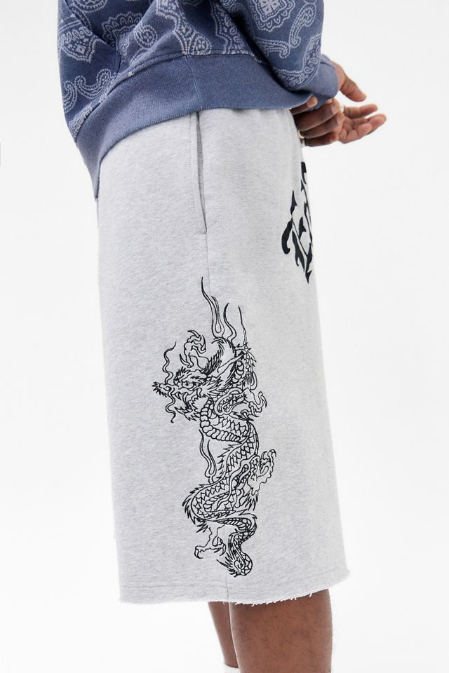 Ed Hardy Graue Battle Dragon Jogger Shorts #4