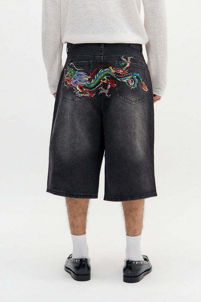 Ed Hardy UO Exklusive Schwarze Drachen-Jorts #1