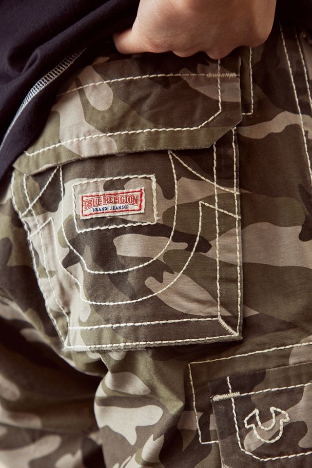True Religion Camouflage Big T Classic Cargo Shorts #1