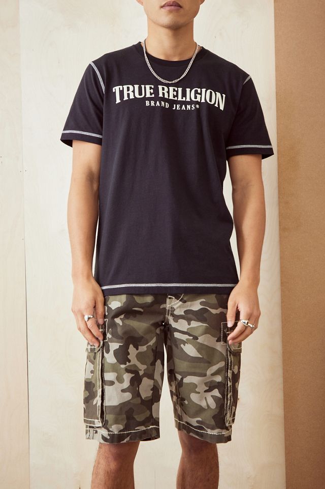 True Religion Camouflage Big T Classic Cargo Shorts #3