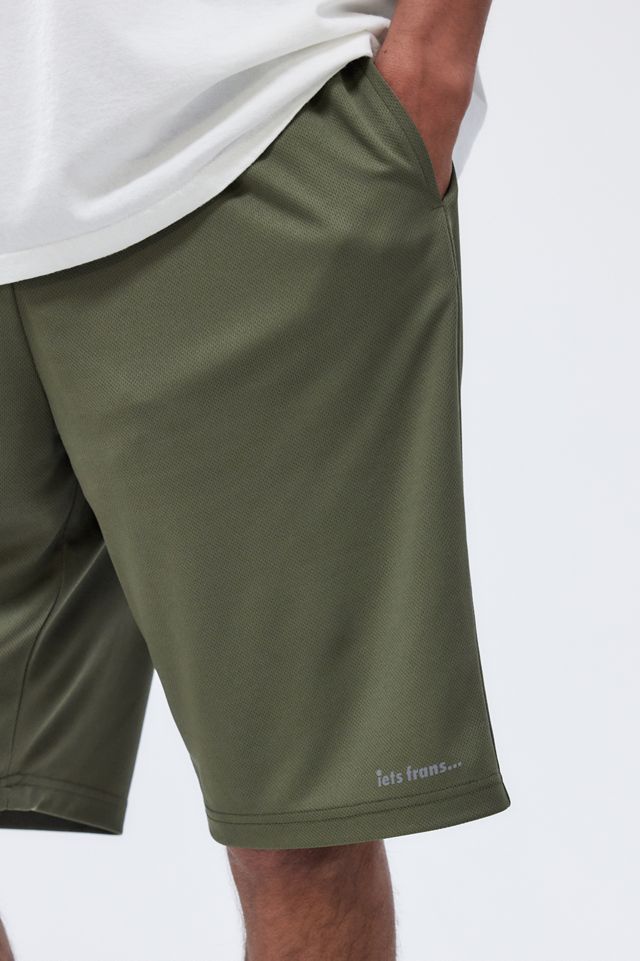 iets frans... Pantalones cortos de palangre de malla caqui #2