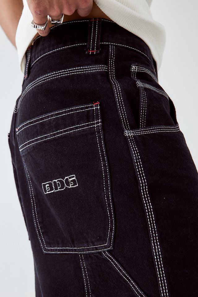 BDG Black Oversized Carpenter Shorts #2