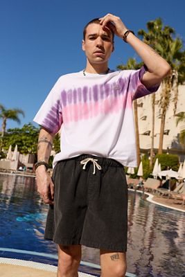BDG Washed Black Corduroy Shorts