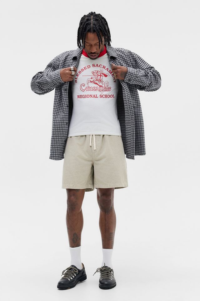 BDG Ecru Corduroy Shorts #5