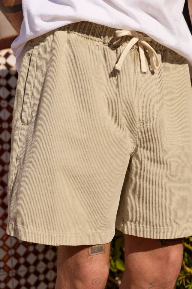 BDG Ecru Corduroy Shorts #1