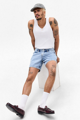 BDG Jody Bleach Shorts - Blue 26 at Urban Outfitters