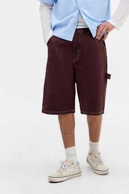 Short de travail surdimensionné BDG couleur sang de bœuf