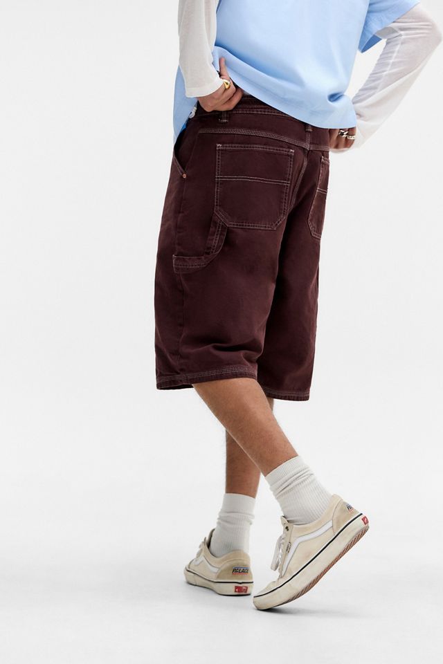 BDG Oxblood Oversized Carpenter Shorts #2