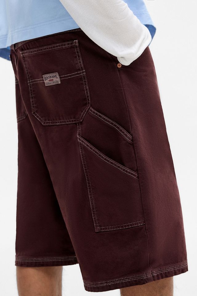 BDG Oxblood Oversized Carpenter Shorts #3