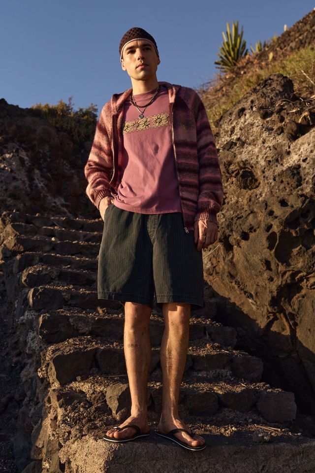 Shorts de Sarga con Rayas Diplomáticas UO #1