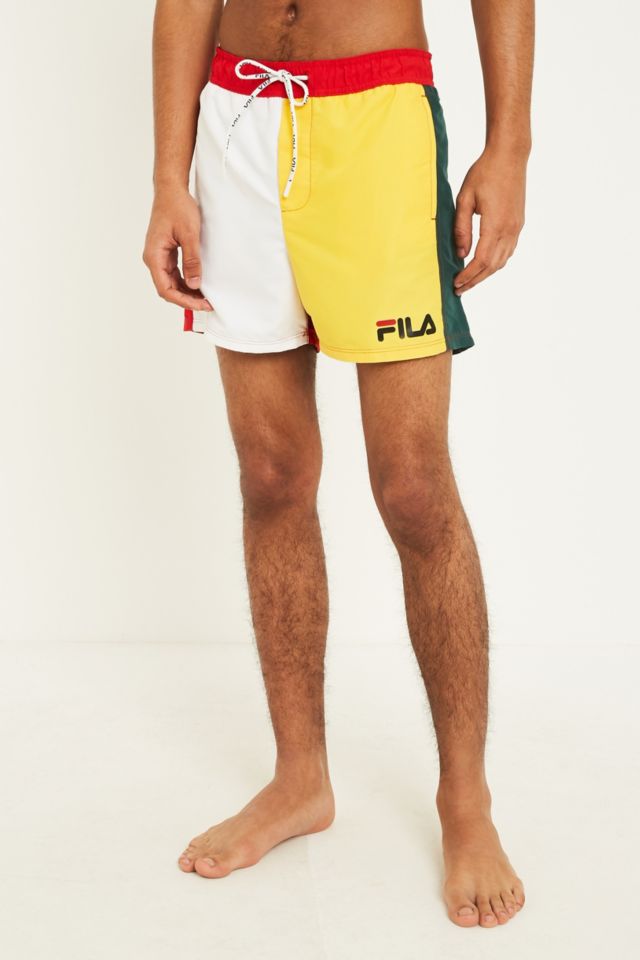 Fila colour block store swim shorts