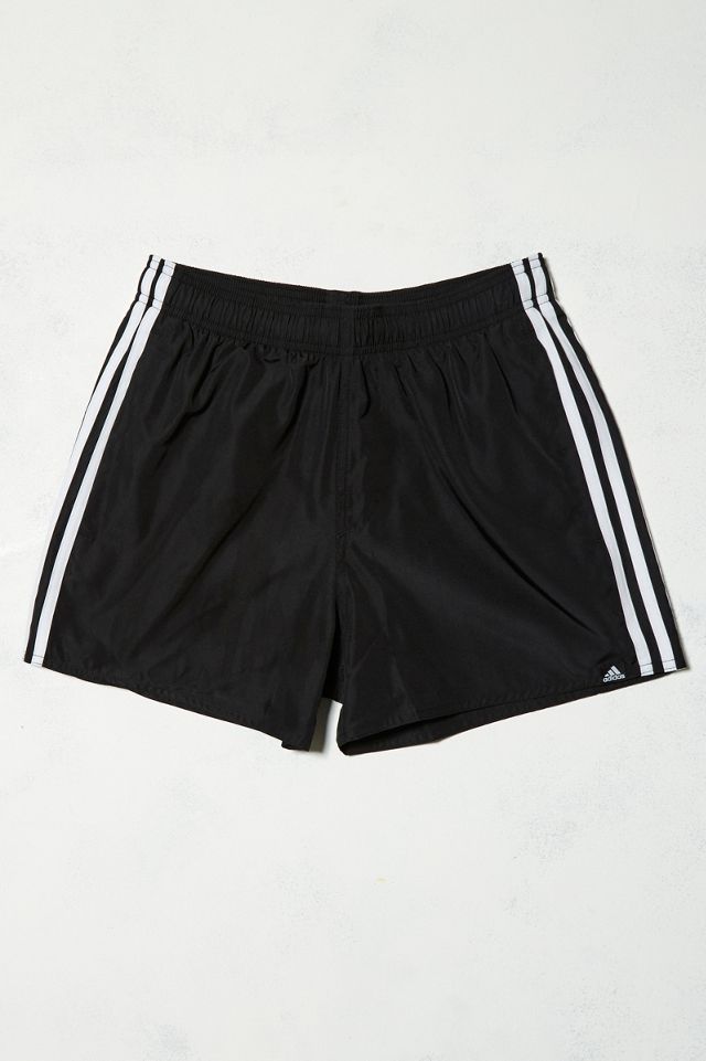 adidas 3-Stripe Black Swim Shorts #1