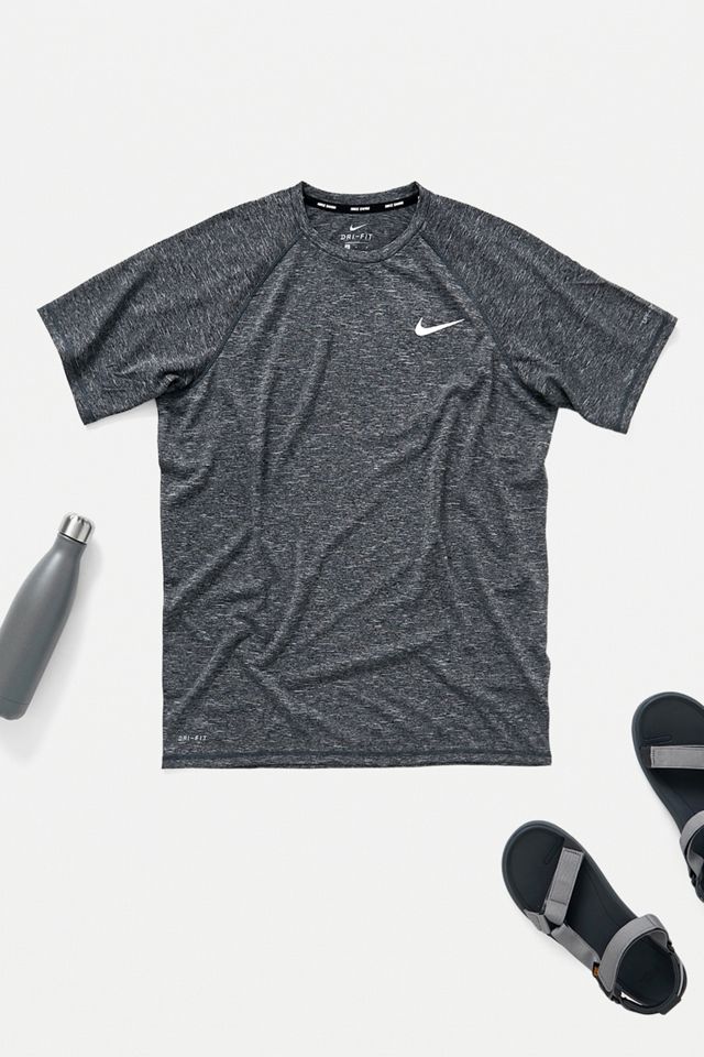 Nike Hydroguard Black Short-Sleeve Swim Shirt