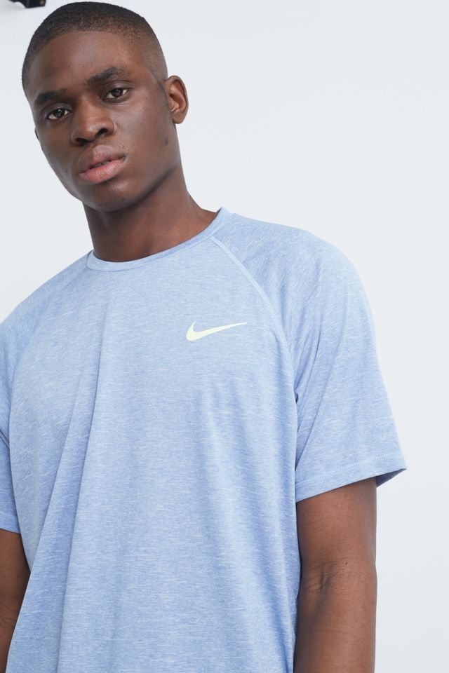 Nike Hydroguard Indigo Fog Short Sleeve Swim Shirt Urban Outfitters UK