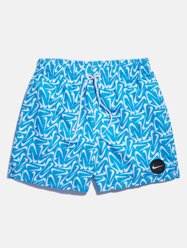 Blue nike swim outlet shorts