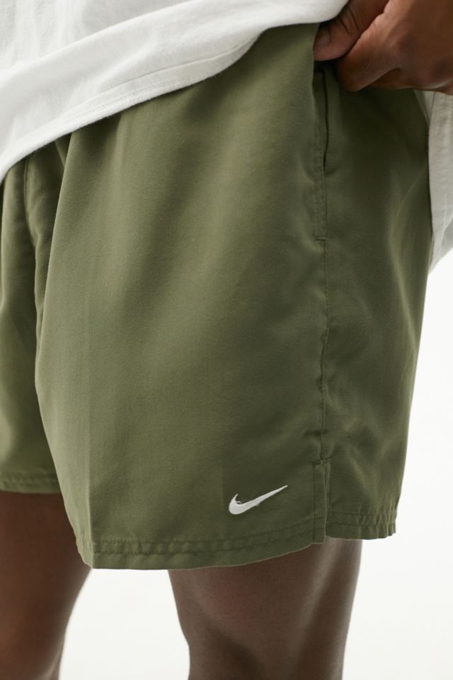Nike Swimming 5inch Volley shorts in khaki