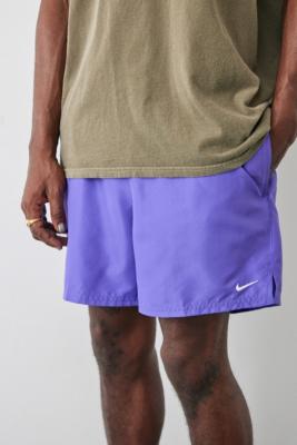 Nike Swim Solid Violet Grape Swim Shorts - Purple L at Urban Outfitters