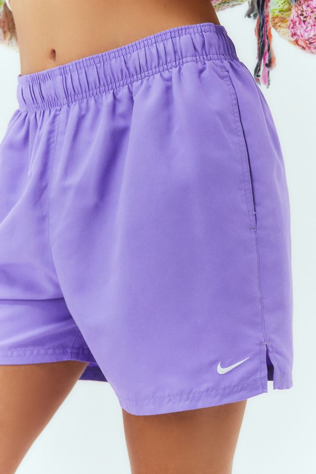 Nike - Short de bain violet raisin uni #1