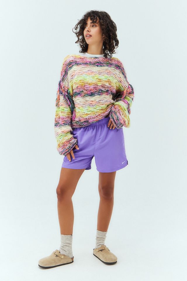 Nike - Short de bain violet raisin uni #4