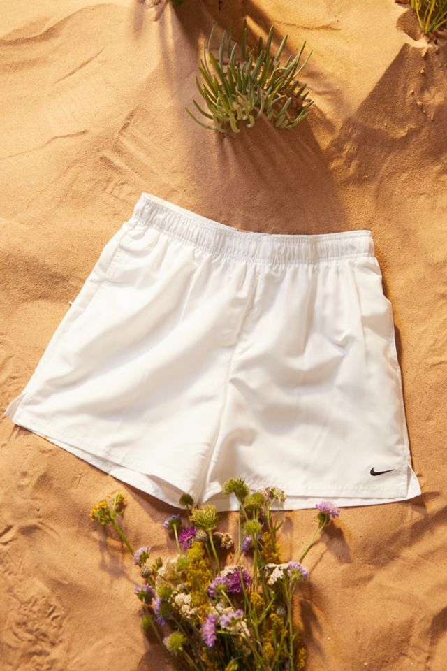 Nike white swim shorts best sale