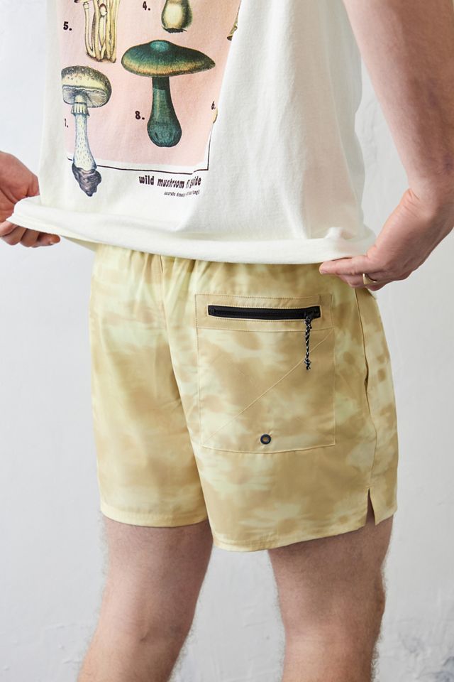 Nike - Short de bain à fleurs doré délavé #2