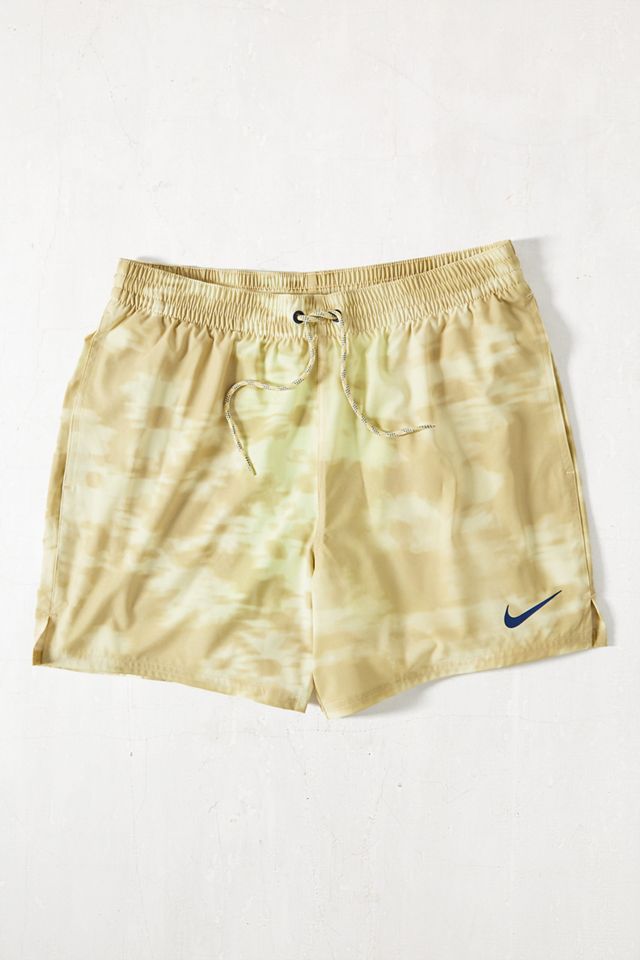 Nike - Short de bain à fleurs doré délavé #4