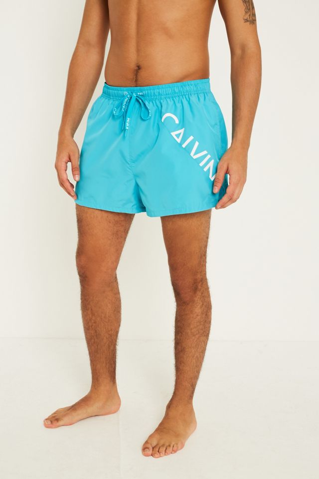 Calvin Klein Diagonal Logo Pantaloncini da bagno blu #3
