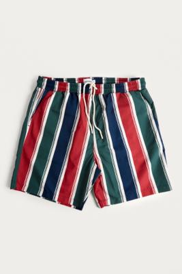 UO 90s Striped Swim Shorts Urban Outfitters UK