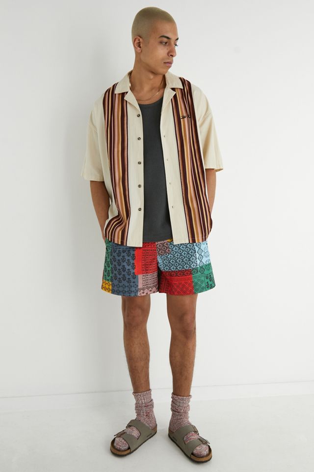 Pantalones Cortos de Baño UO con Parches y Estampado de Pañuelo #1
