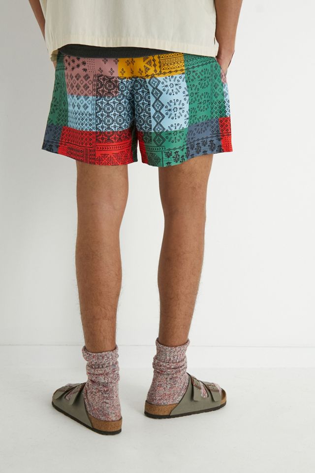 Pantalones Cortos de Baño UO con Parches y Estampado de Pañuelo #3