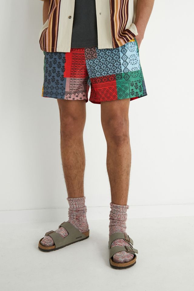 Pantalones Cortos de Baño UO con Parches y Estampado de Pañuelo #4
