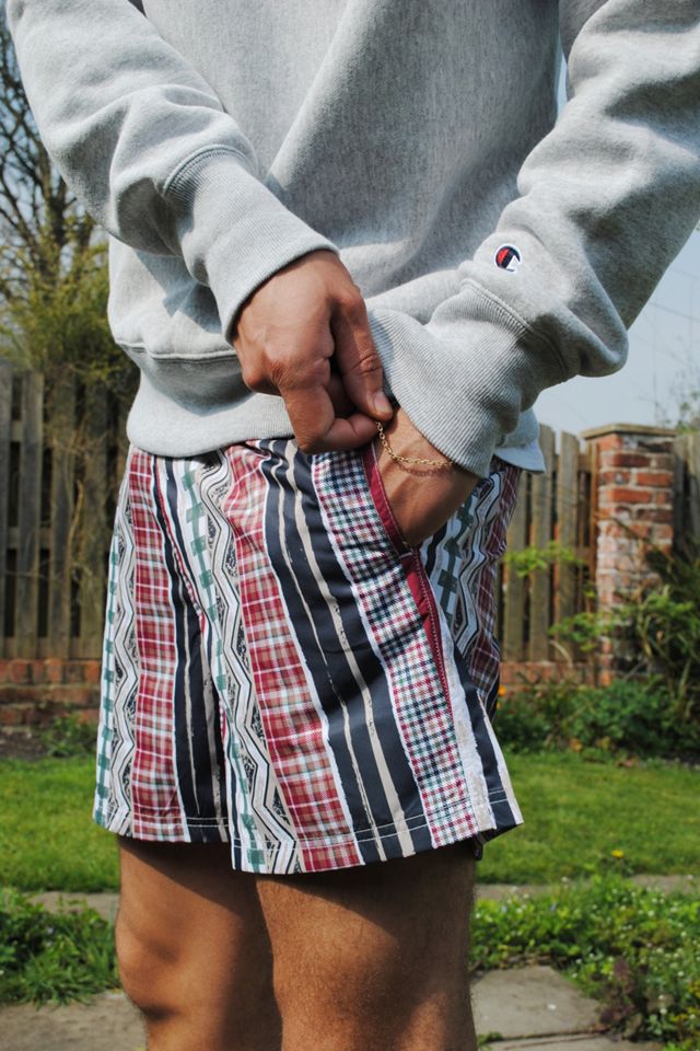 UO Retro Stripe Swim Shorts #1