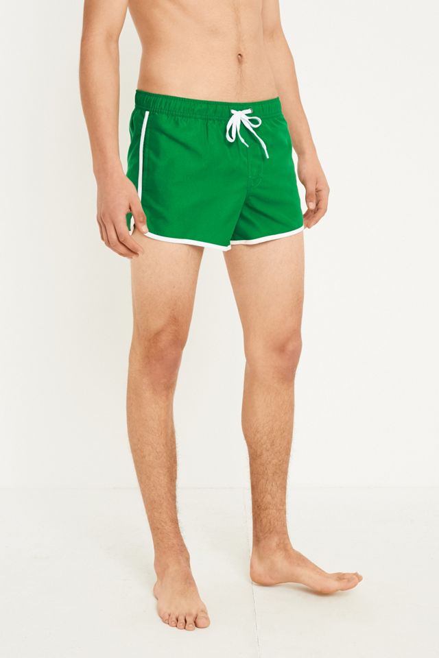 UO Shortie Green Swim Shorts #2