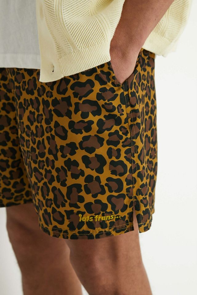 iets frans... Leopard Print Swim Shorts  #1