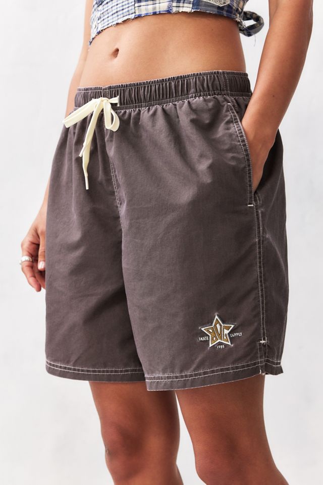 BDG Chocolate Star Logo Swim Shorts  #5