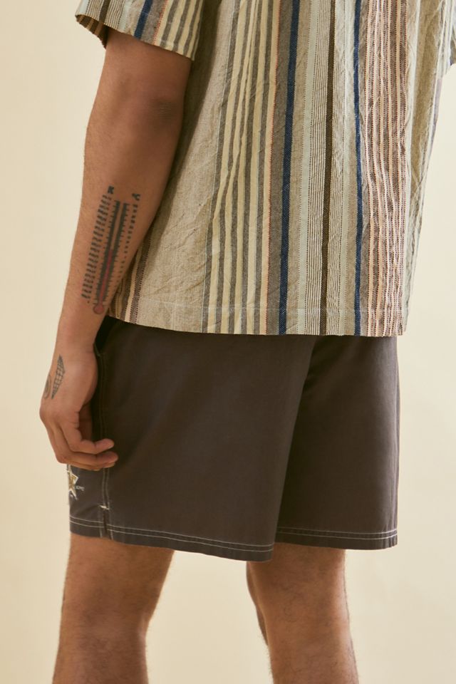 BDG Chocolate Star Logo Swim Shorts  #6