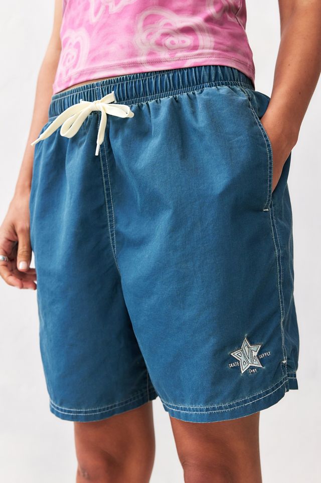BDG Teal Star Logo Swim Shorts #3